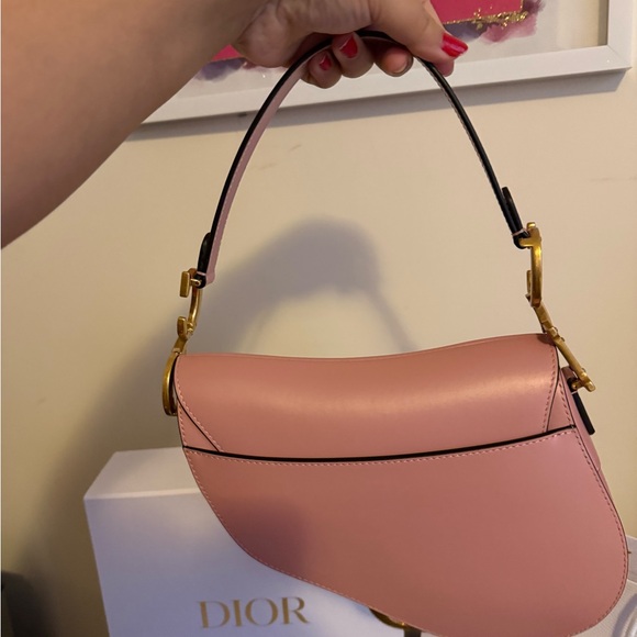 Dior Blush Pink Saddle Bag - Picture 9 of 14